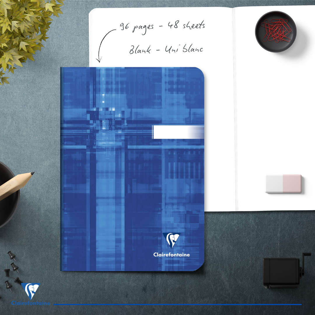 Cahier agrafé ligné -assortis- A5. 96 pages (14.8x21cm) CLAIREFONTAINE