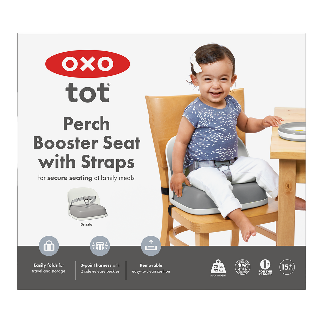 REHAUSSEUR PERCH AVEC SANGLES - DRIZZLE OXO TOT