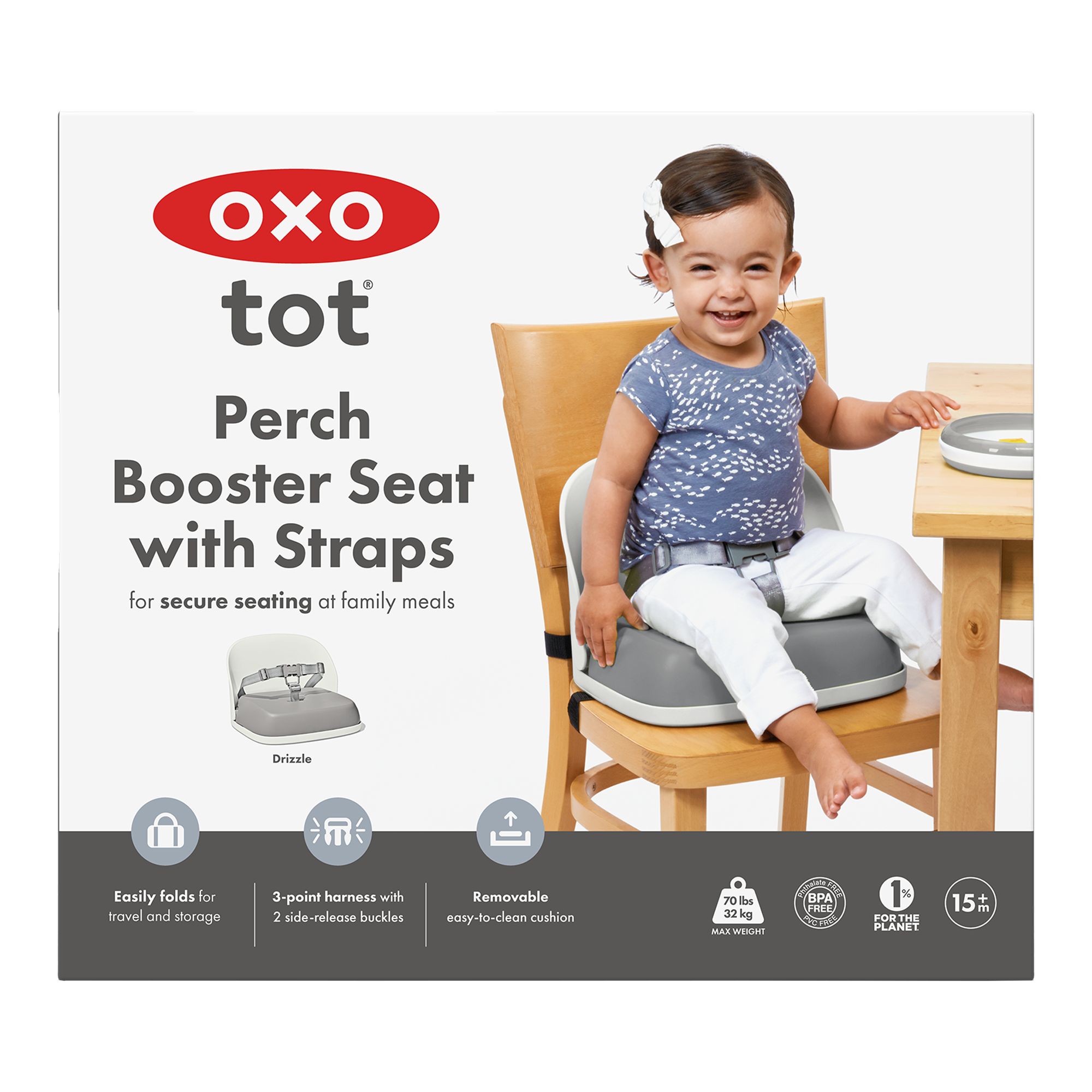 REHAUSSEUR PERCH AVEC SANGLES - DRIZZLE OXO TOT