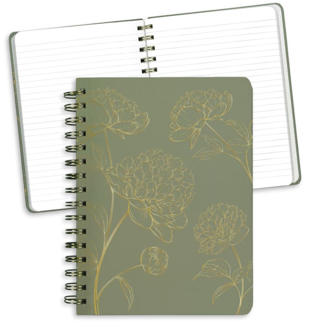 CAHIER DE NOTES - FLEURS DORÉES PBI LIVRES NOTES
