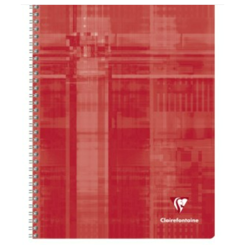 Cahier reliure intégrale seyès -assortis- A4. 100 pages (21x29.7cm) CLAIREFONTAINE