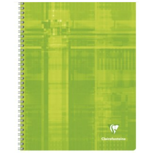 Cahier reliure intégrale seyès -assortis- A4. 100 pages (21x29.7cm) CLAIREFONTAINE