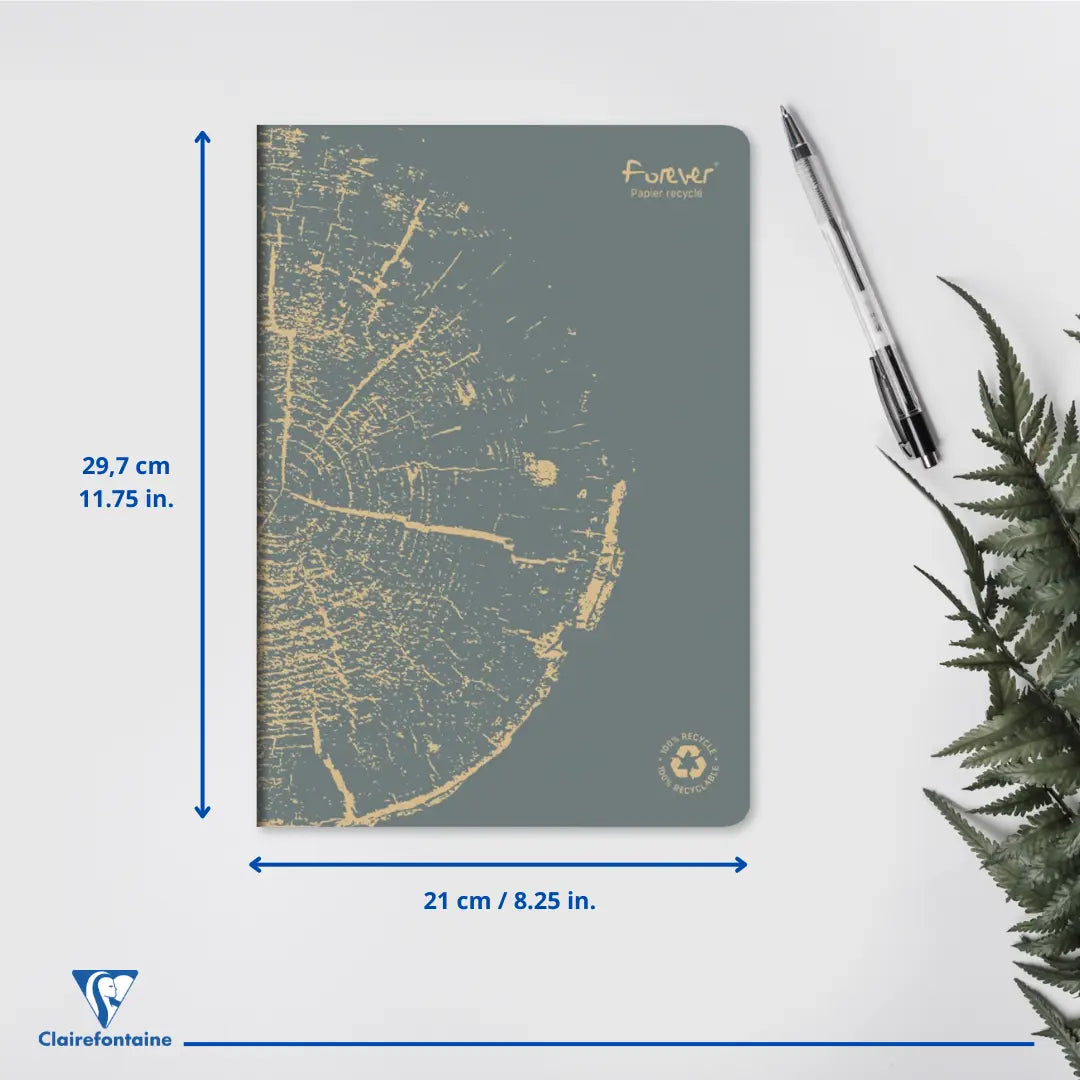 Forever premium cahier agrafé ligné -assortis- A4. 96 pages (21x29.7cm) CLAIREFONTAINE