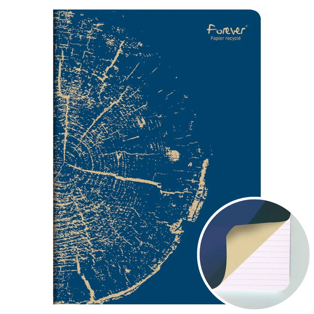 Forever premium cahier agrafé ligné -assortis- A4. 96 pages (21x29.7cm) CLAIREFONTAINE