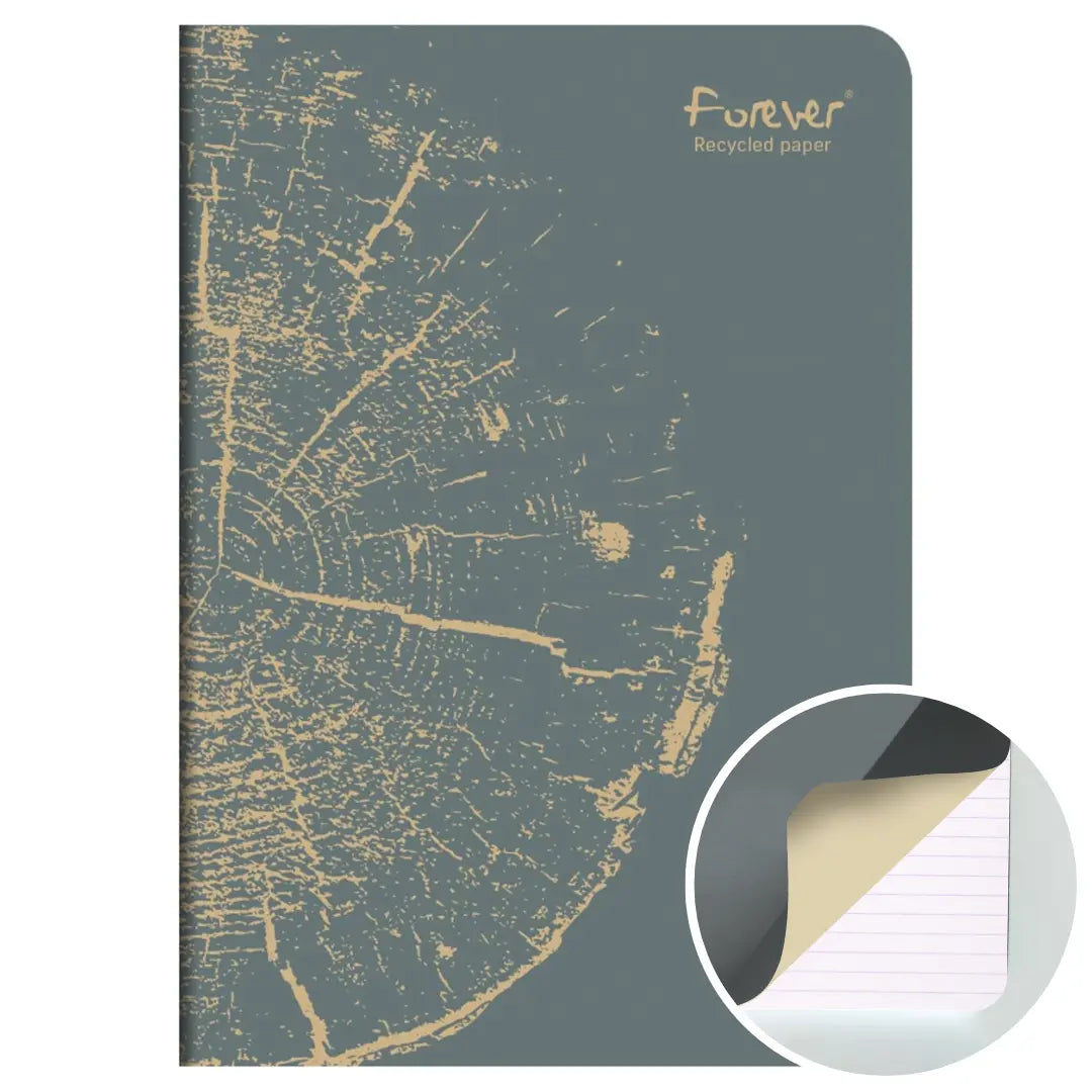 Forever premium cahier agrafé ligné -assortis- A5. 96 pages (14.8x21cm) CLAIREFONTAINE