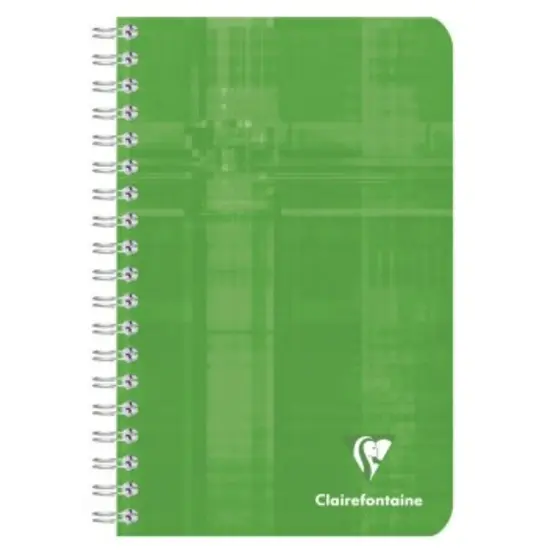 Carnet reliure intégrale vierge -assortis- 180 pages (11x17cm) CLAIREFONTAINE