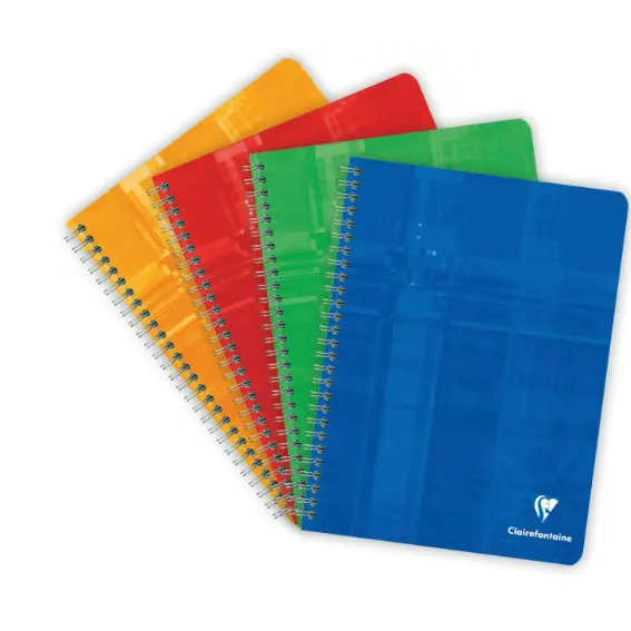 Cahier reliure intégrale seyès -assortis- 100 pages (17x22cm) CLAIREFONTAINE