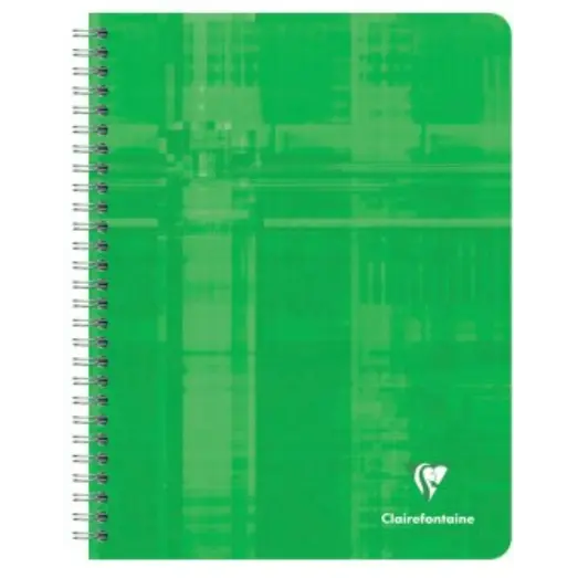 Cahier reliure intégrale seyès -assortis- 180 pages (17x22cm) CLAIREFONTAINE