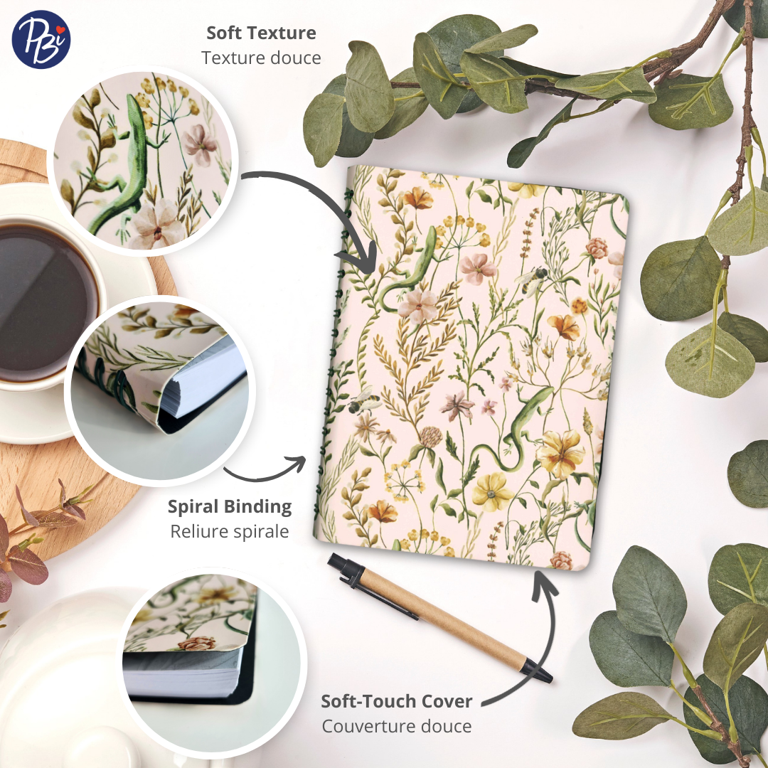 CAHIER DE NOTES- FLEURS SAUVAGES PBI LIVRES NOTES
