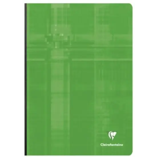 Cahier brochure dos toilé seyès -assortis- A4. 192 pages (21x29.7cm) CLAIREFONTAINE