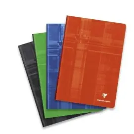 Cahier brochure dos toilé ligné+M -assortis- A4. 192 pages (21x29.7cm) CLAIREFONTAINE