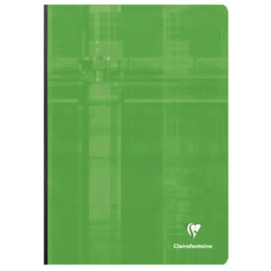Cahier brochure dos toilé ligné+M -assortis- A4. 192 pages (21x29.7cm) CLAIREFONTAINE