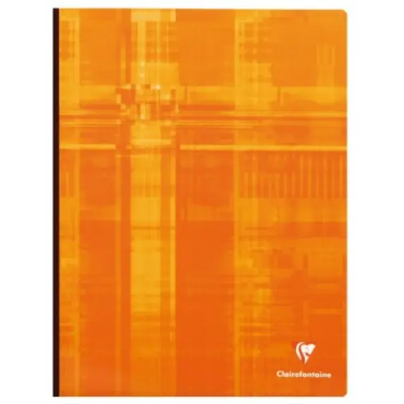 Cahier brochure dos toilé 5/5 -assortis- 192 pages (24x32cm) CLAIREFONTAINE