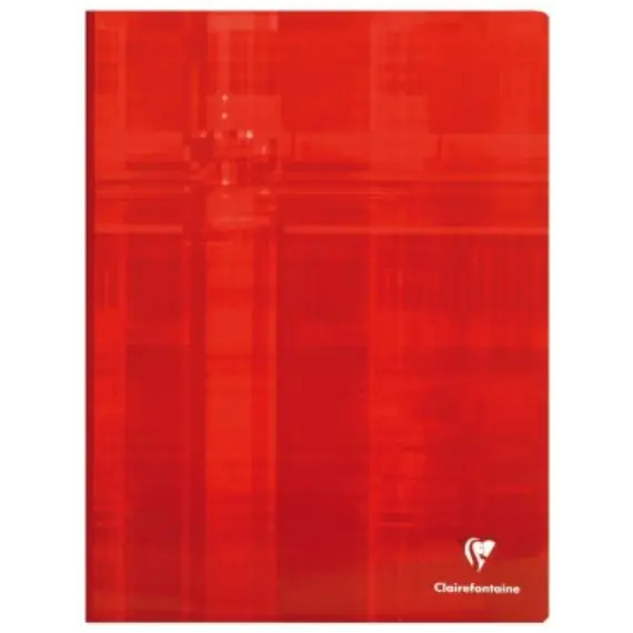 Cahier brochure dos toilé 5/5 -assortis- 192 pages (24x32cm) CLAIREFONTAINE