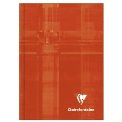 Cahier brochure couverture rigide 5/5 -assortis- A6. 192 pages (10.5x14.8cm) CLAIREFONTAINE