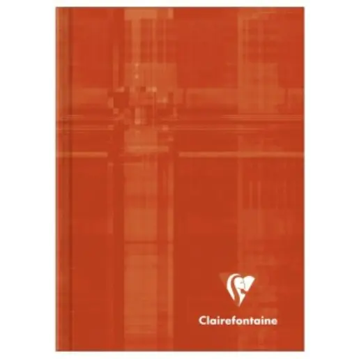 Cahier brochure couverture rigide ligné -assortis- A6. 192 pages (10.5x14.8cm) CLAIREFONTAINE