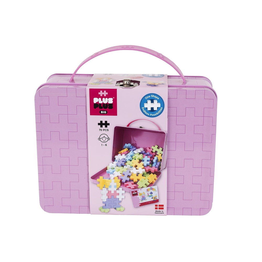 BIG - VALISE EN MÉTAL PASTEL - 70pcs PLUS PLUS
