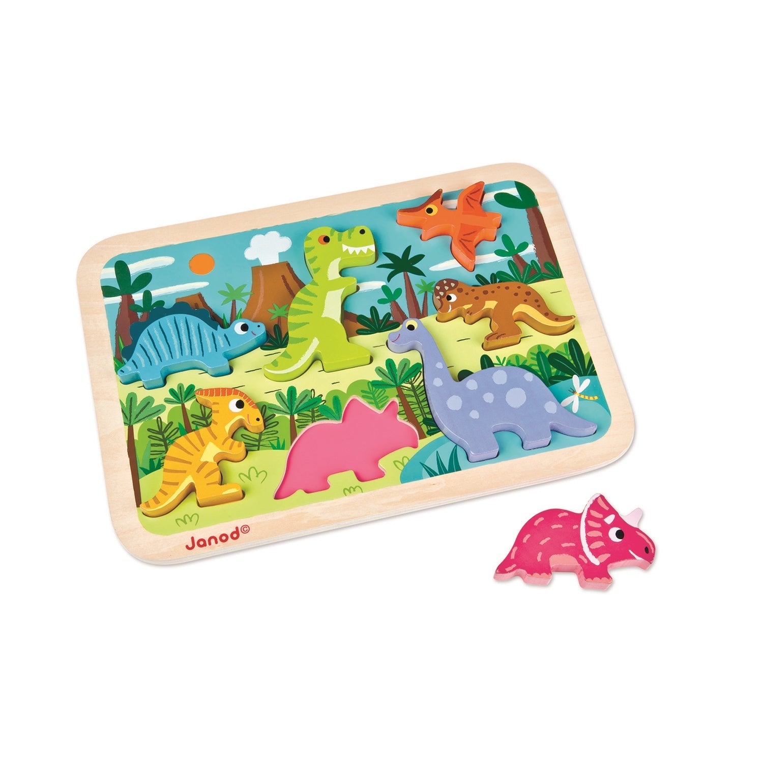 PUZZLE CHUNKY - DINOSAURES JANOD PUZZLES