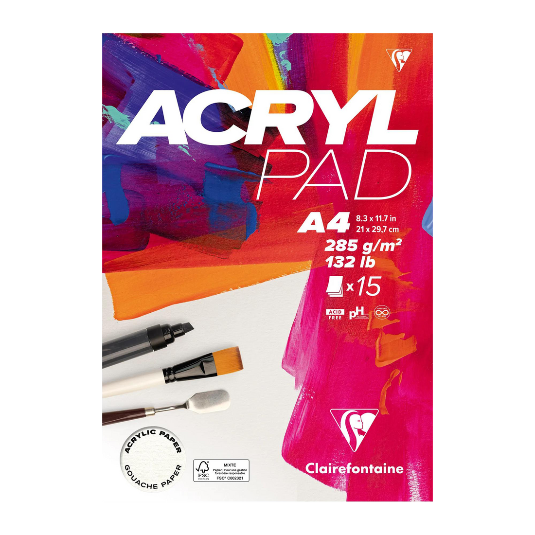 Bloc Acrylpad 15F A4 285g