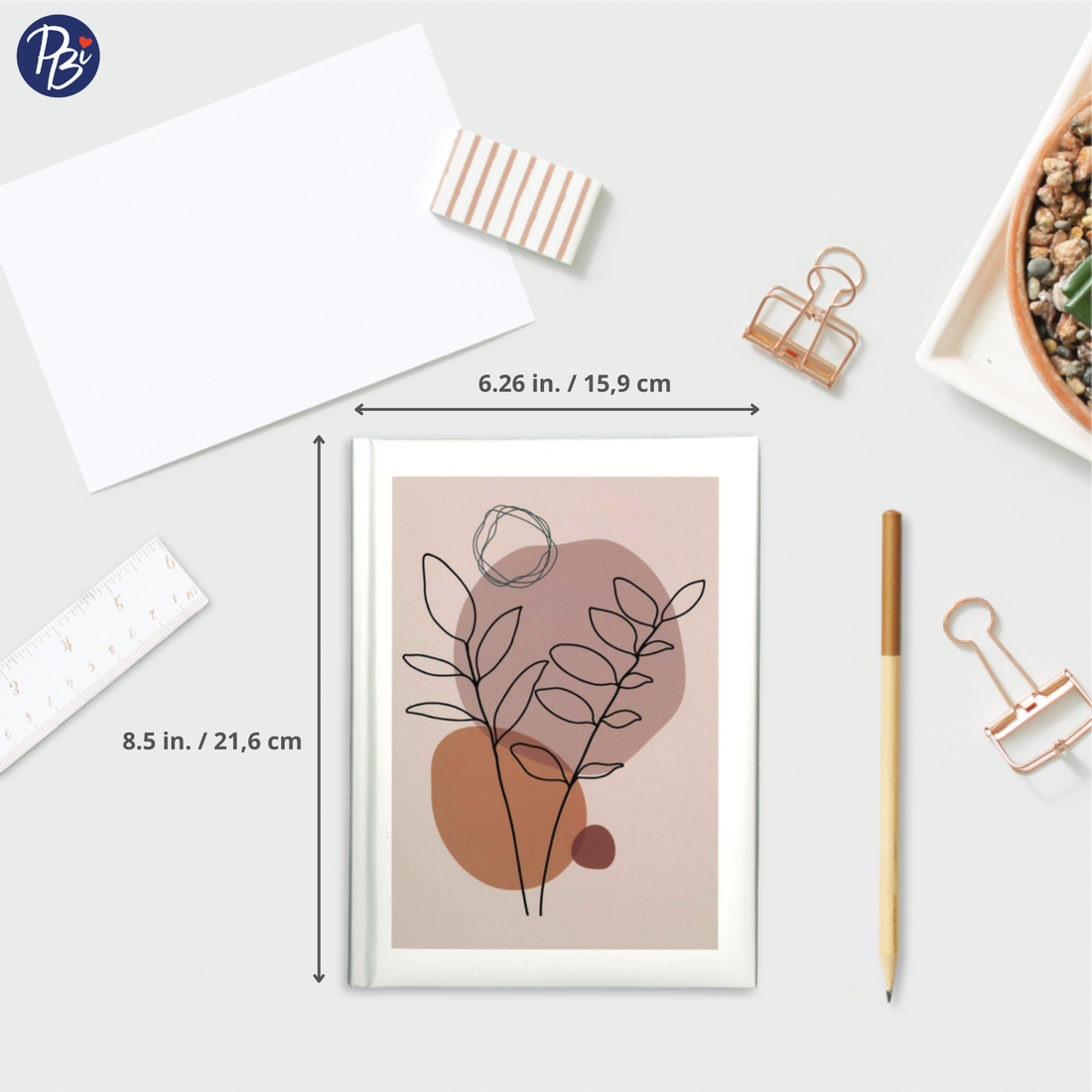 CAHIER DE NOTES - DÉCOR BEIGE PBI LIVRES NOTES