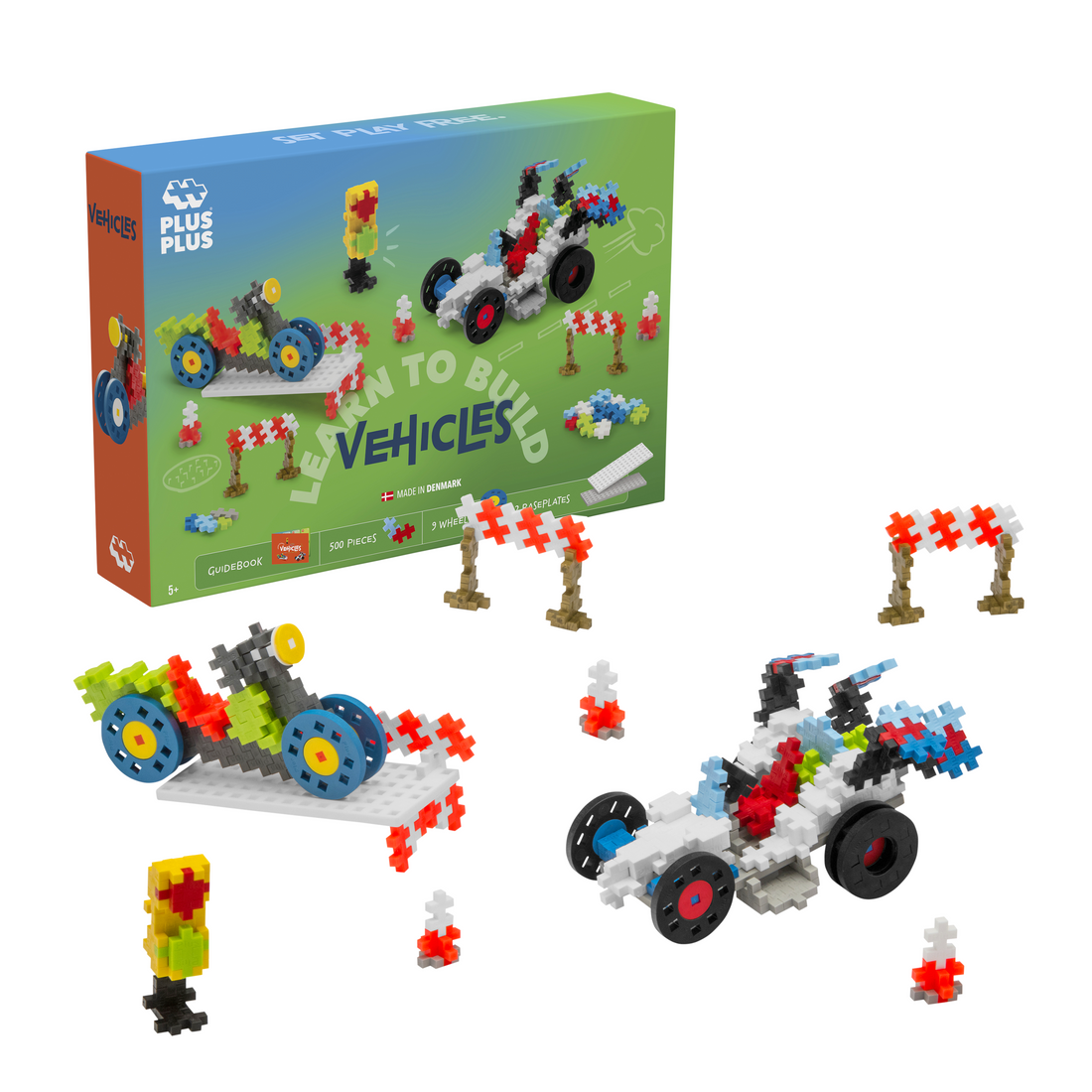 GO! LEARN TO BUILD - VEHICLES - 500pcs - PLUS PLUS