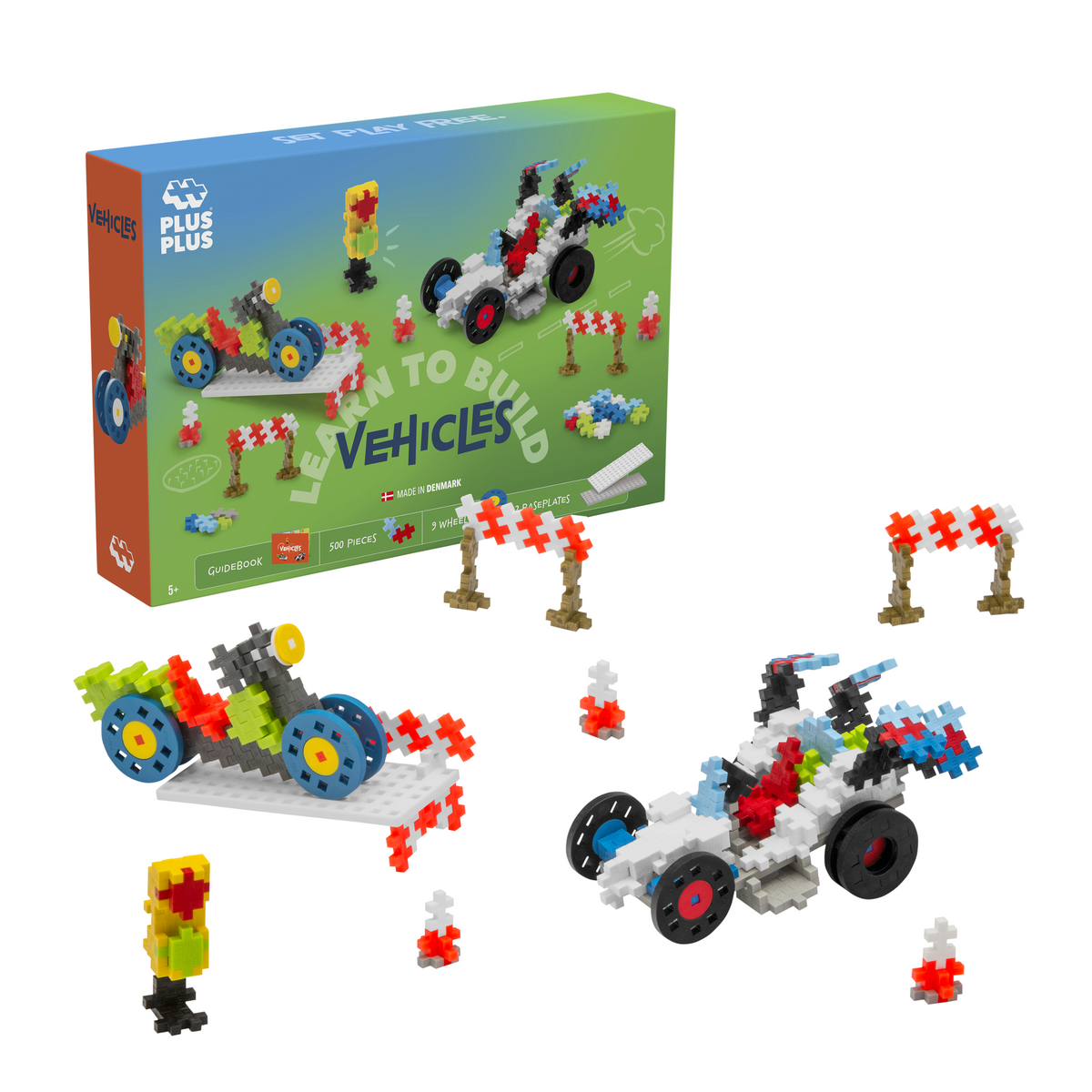 GO! LEARN TO BUILD - VEHICLES - 500pcs - PLUS PLUS