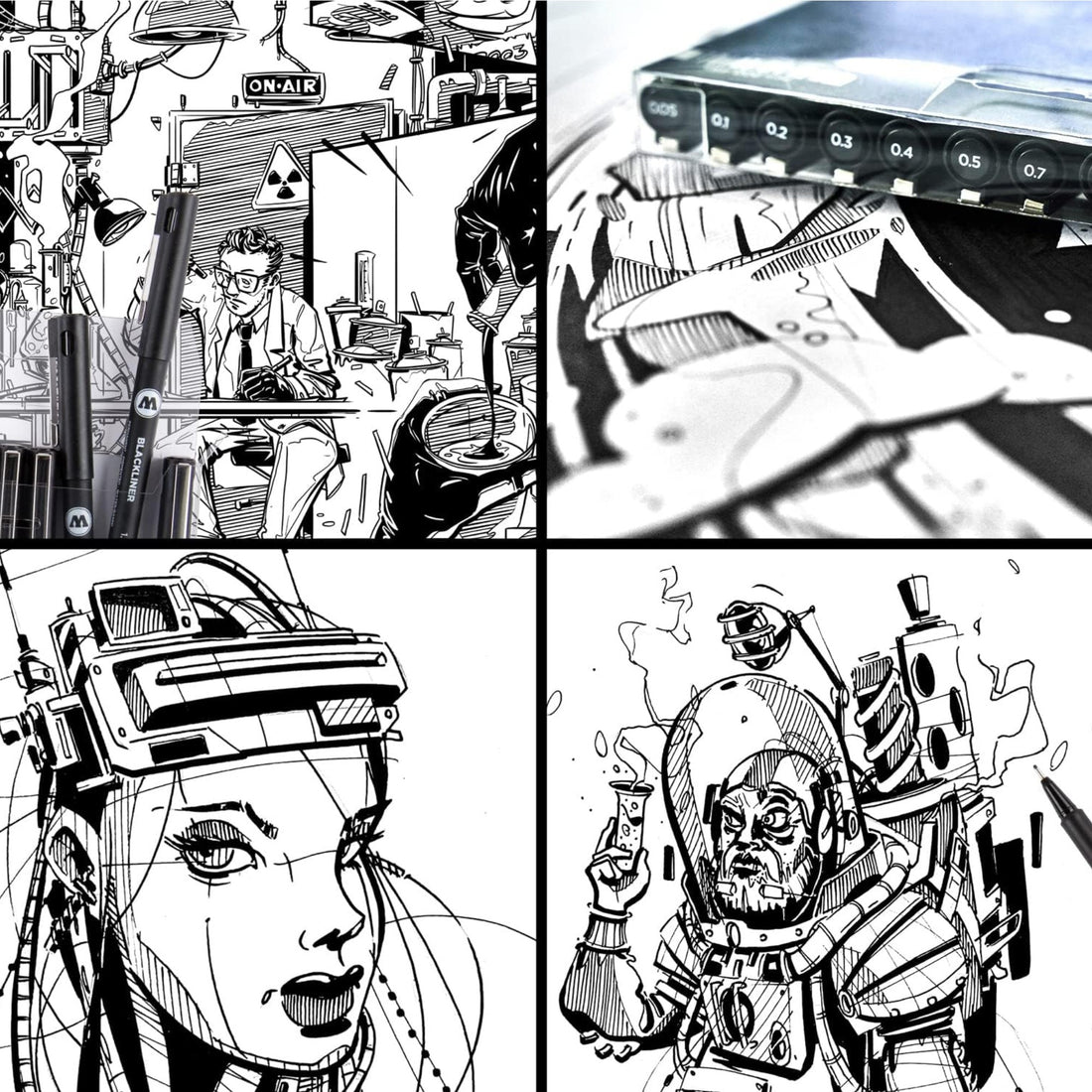 Molotow Brush Marker Black