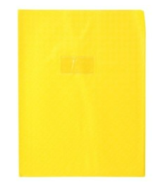 Couverture Plastique jaune 9½X12½ CLAIREFONTAINE