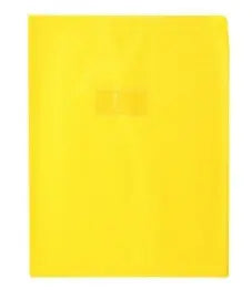 Couverture Plastique jaune 9½X12½ CLAIREFONTAINE