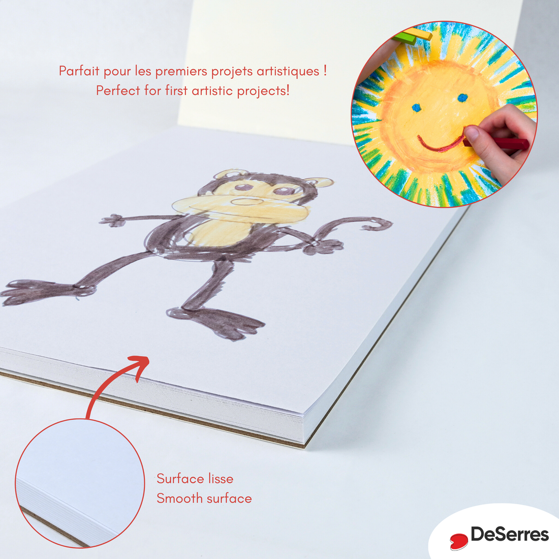 BLOC À DESSIN POUR ENFANTS DESERRES
