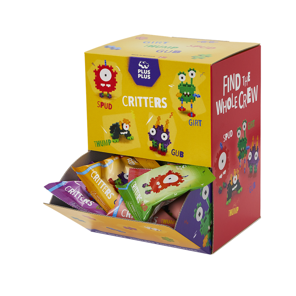 CRITTERS - (VENDU 48 UNITÉS - 4 MODÈLES) PLUS PLUS