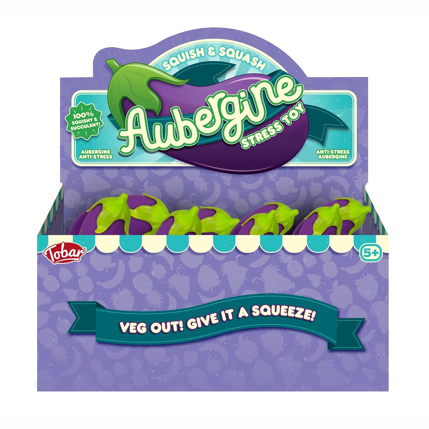 JOUETS ANTISTRESS - AUBERGINES ONE FOR FUN