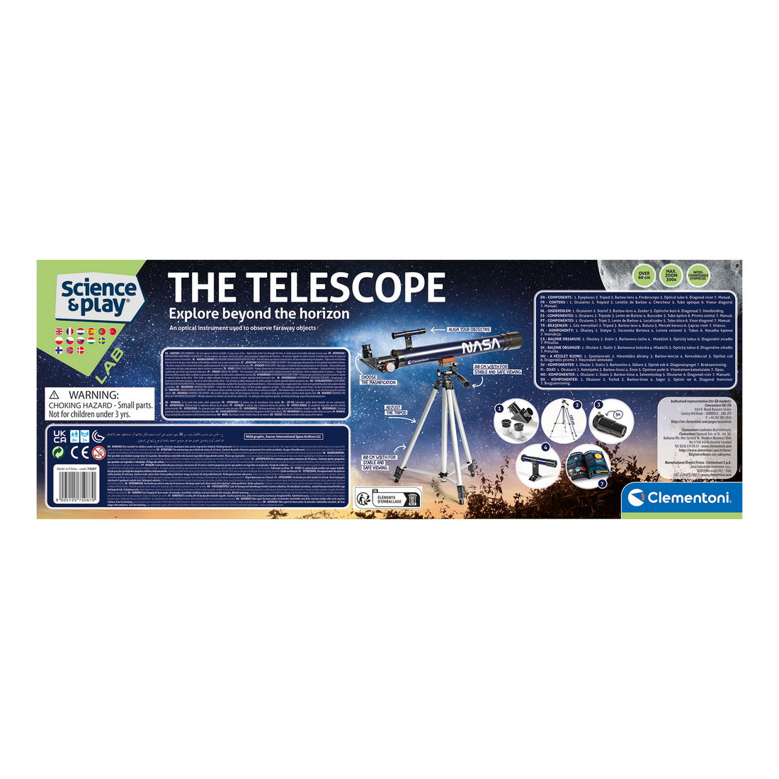 SCIENCE & PLAY: TELESCOPE CLEMENTONI