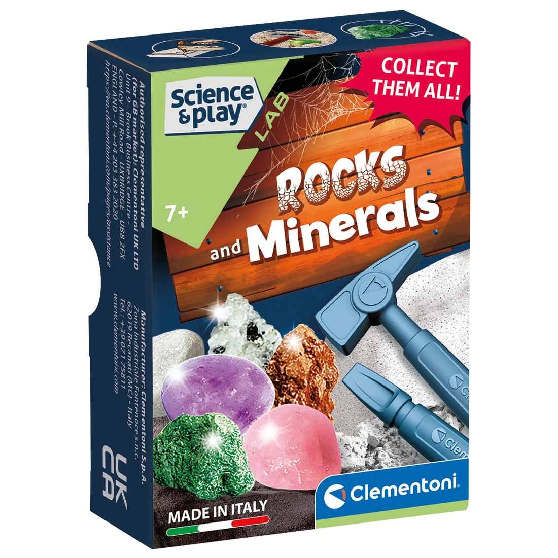 SCIENCE & PLAY: MINI DIG KIT - ROCKS AND MINERALS CLEMENTONI