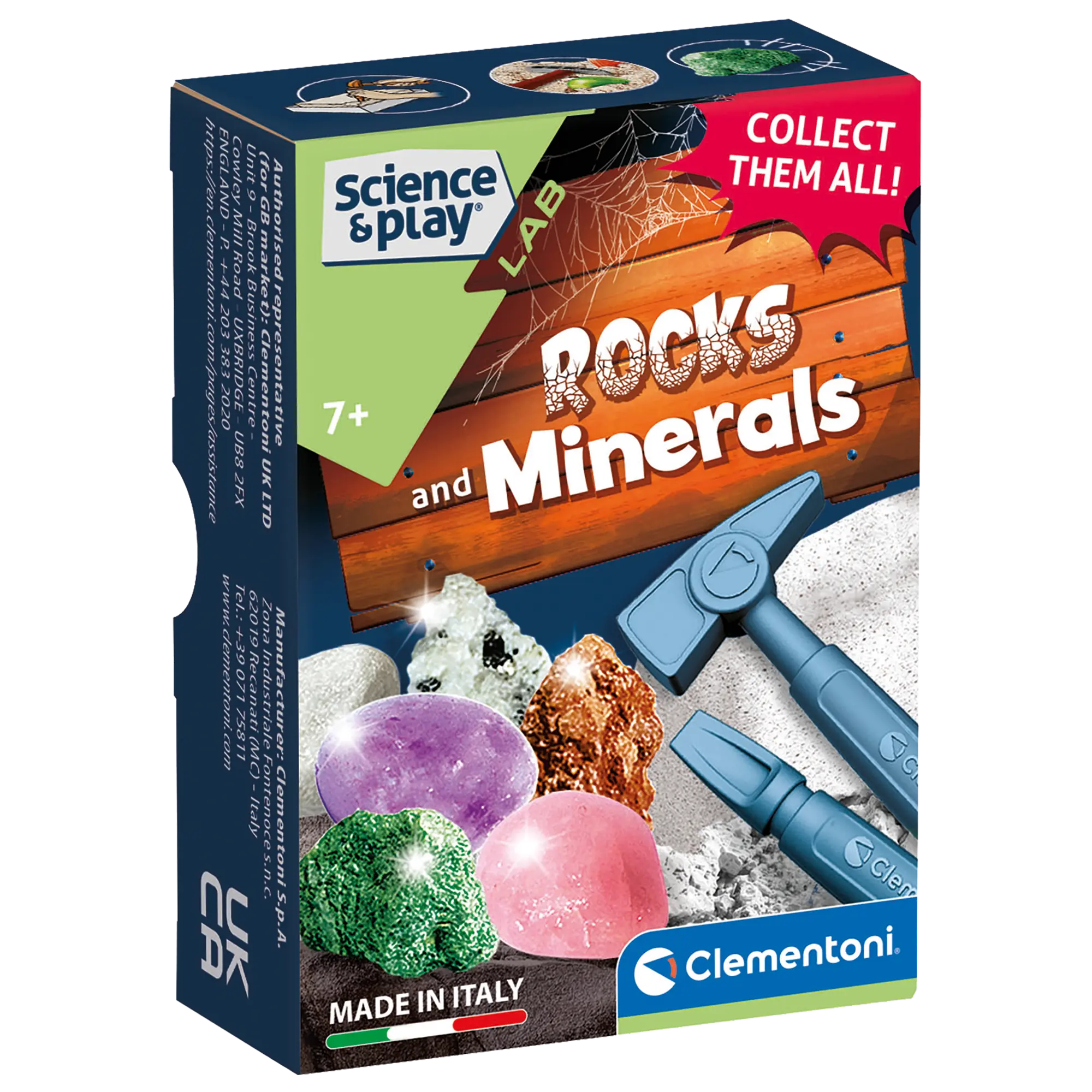 SCIENCE & PLAY: MINI DIG KIT - ROCKS AND MINERALS CLEMENTONI