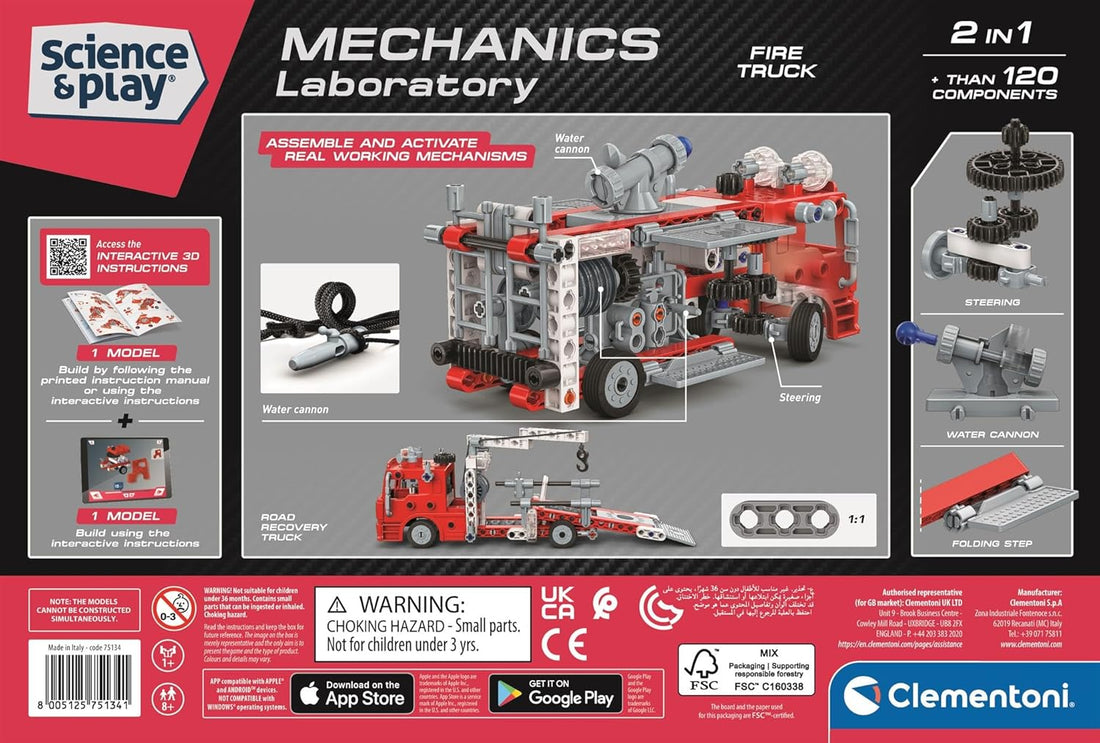SCIENCE & PLAY: MECHANICS - FIRE TRUCK CLEMENTONI
