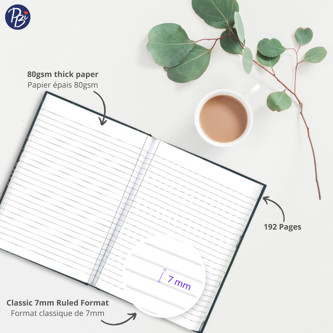 CAHIER DE NOTES - GRAND - CROQUIS DE BATEAU PBI LIVRES NOTES