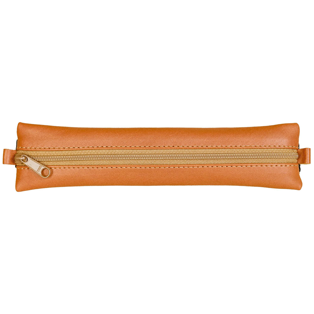 Trousse à crayons plate Age Bag en cuir pour cahier marron (20x4.5cm)