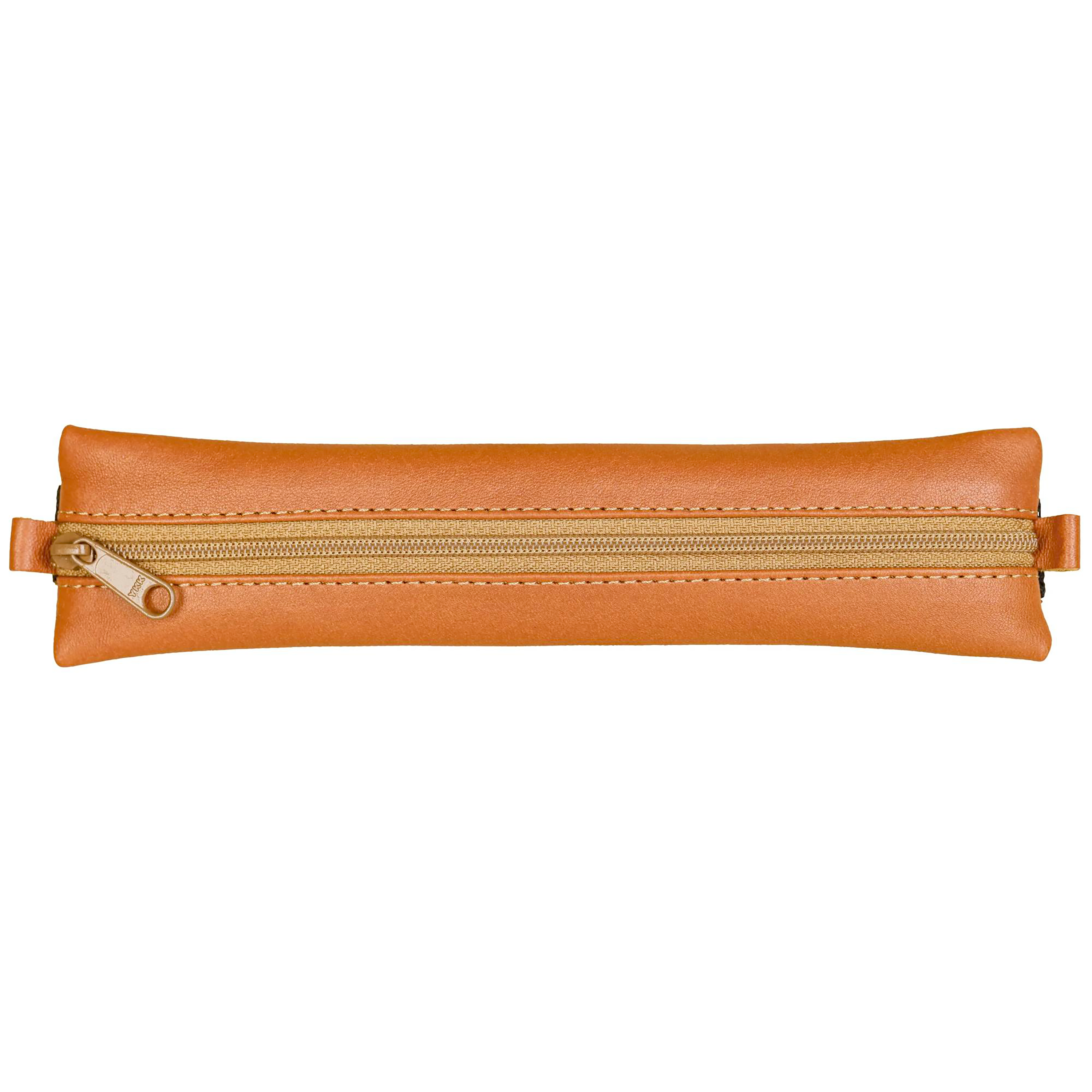 Trousse à crayons plate Age Bag en cuir pour cahier marron (20x4.5cm)