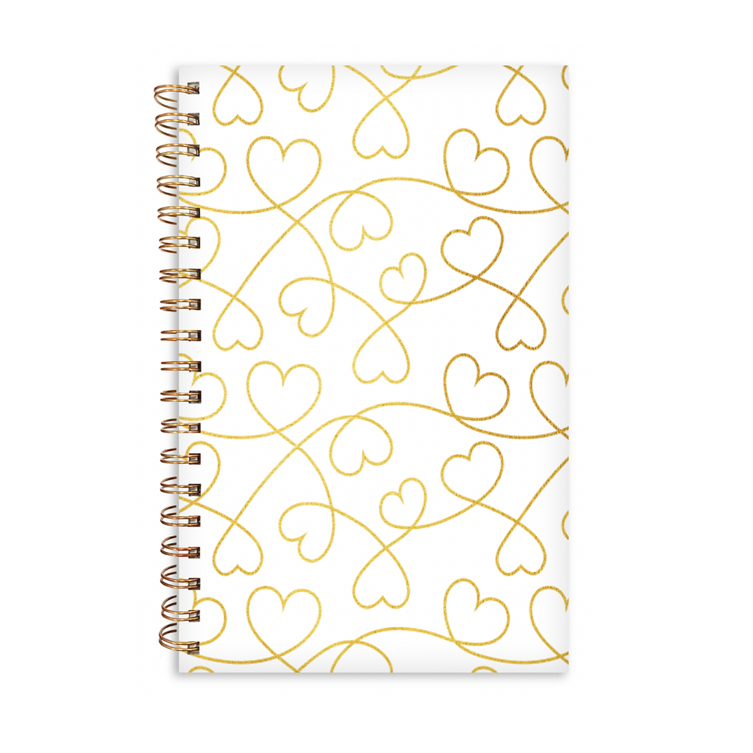 CAHIER DE NOTES - PETITS COEURS DORÉS PBI LIVRES NOTES
