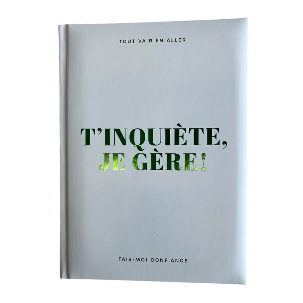 CAHIER DE NOTES- MEDIUM- T'INQUIÈTE PBI LIVRES NOTES