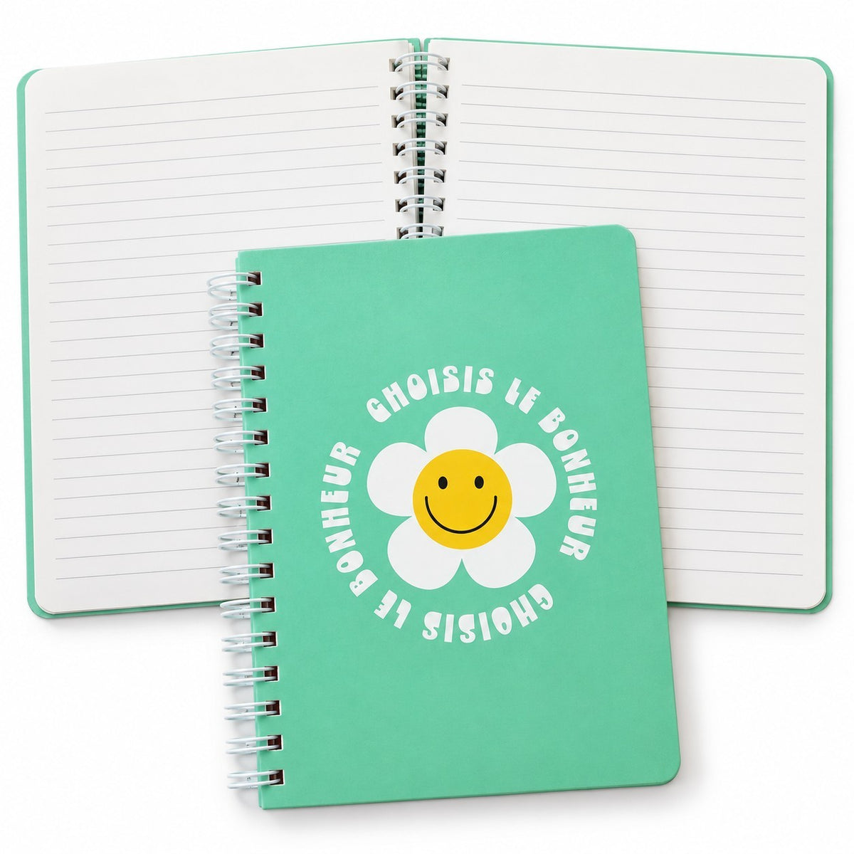 CAHIER DE NOTES- MEDIUM- CHOISIS LE BONHEUR - PBI LIVRES NOTES