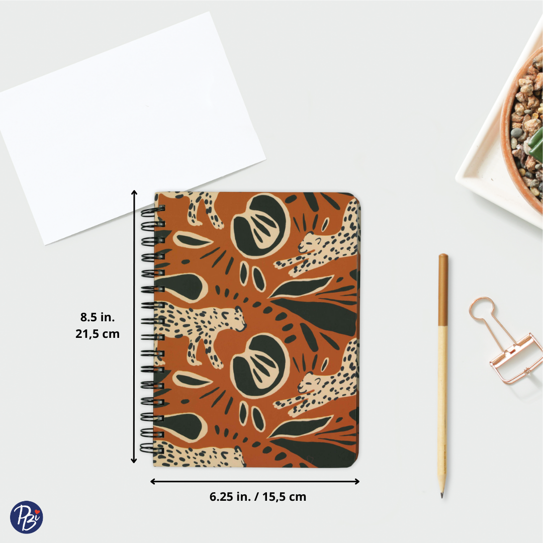 CAHIER DE NOTES - MOTIF GUEPARD PBI LIVRES NOTES