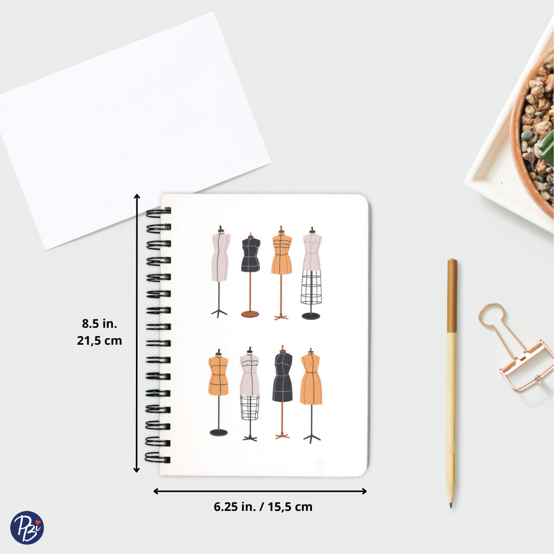 CAHIER DE NOTES MEDIUM- MODE PBI LIVRES NOTES