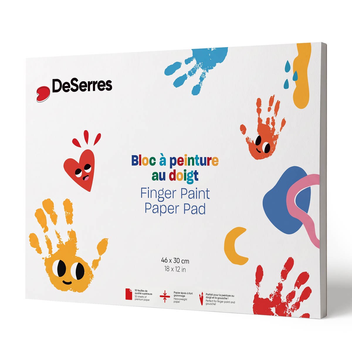 BLOC À PEINTURE AU DOIGT POUR ENFANTS - DESERRES