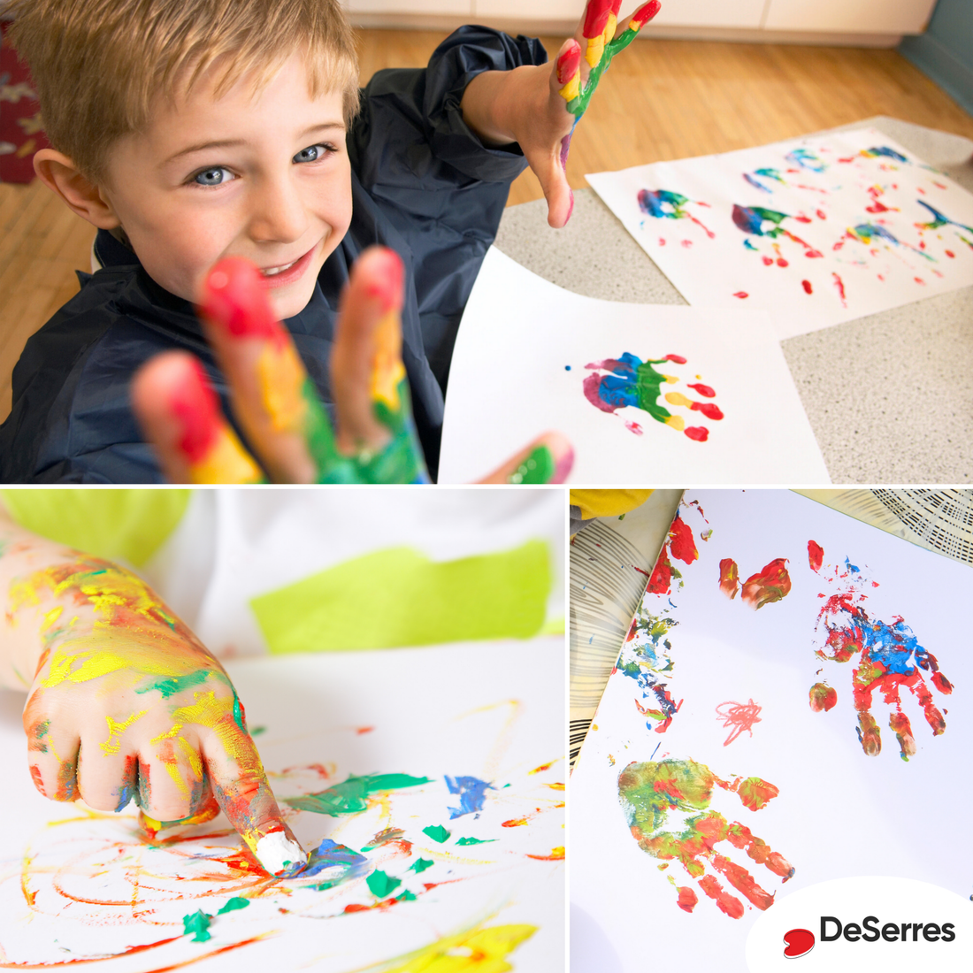 BLOC À PEINTURE AU DOIGT POUR ENFANTS DESERRES