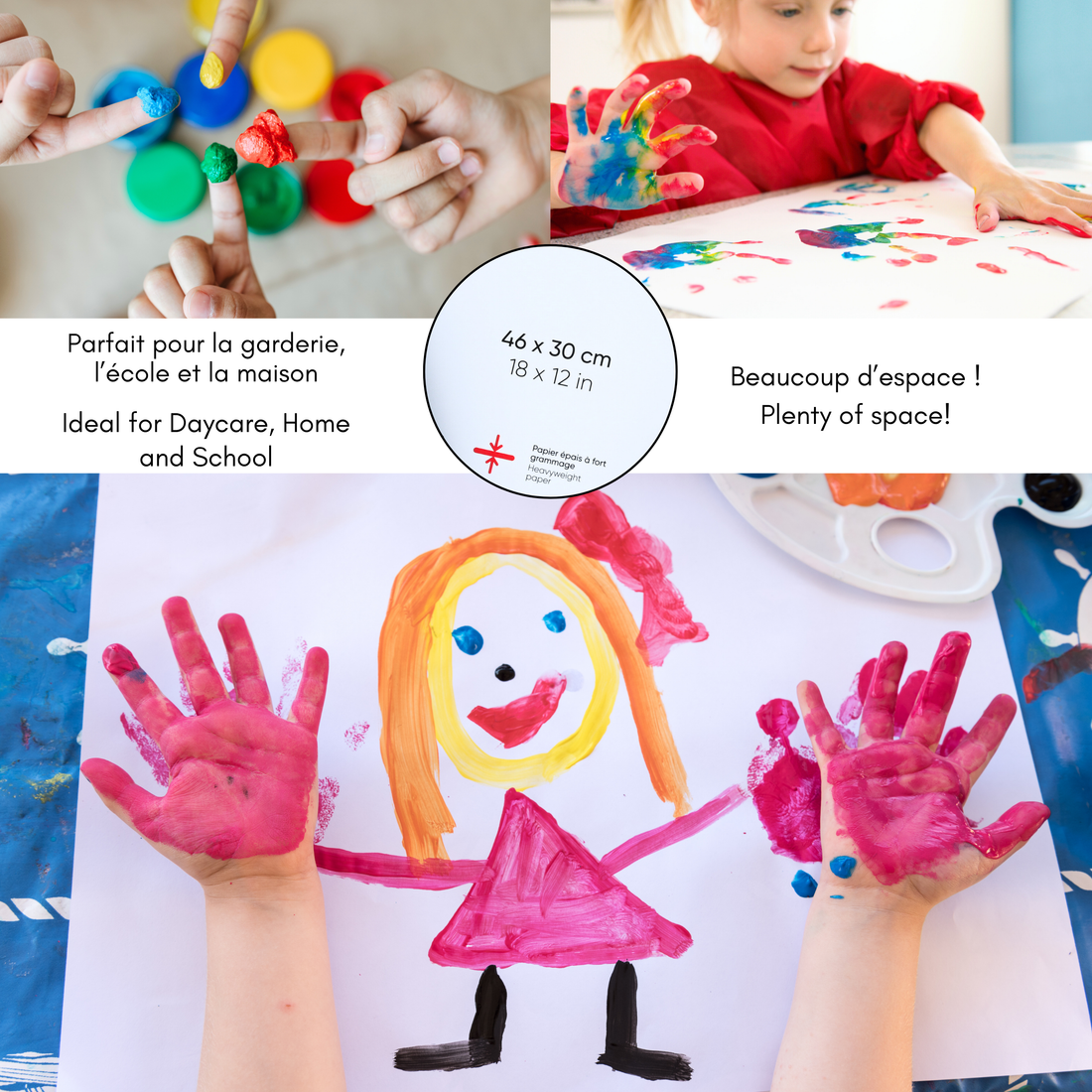 BLOC À PEINTURE AU DOIGT POUR ENFANTS DESERRES