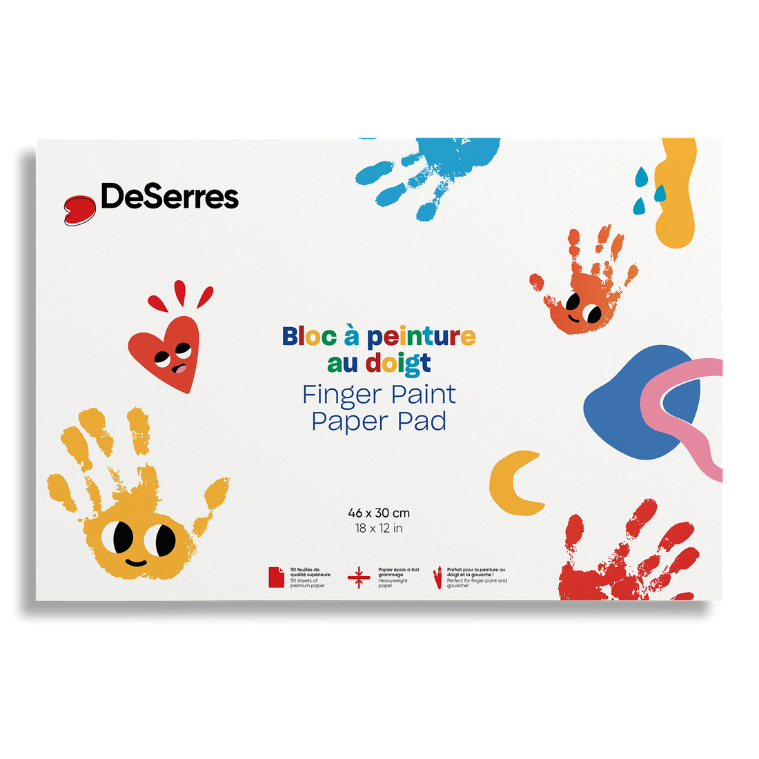 BLOC À PEINTURE AU DOIGT POUR ENFANTS DESERRES DESERRES