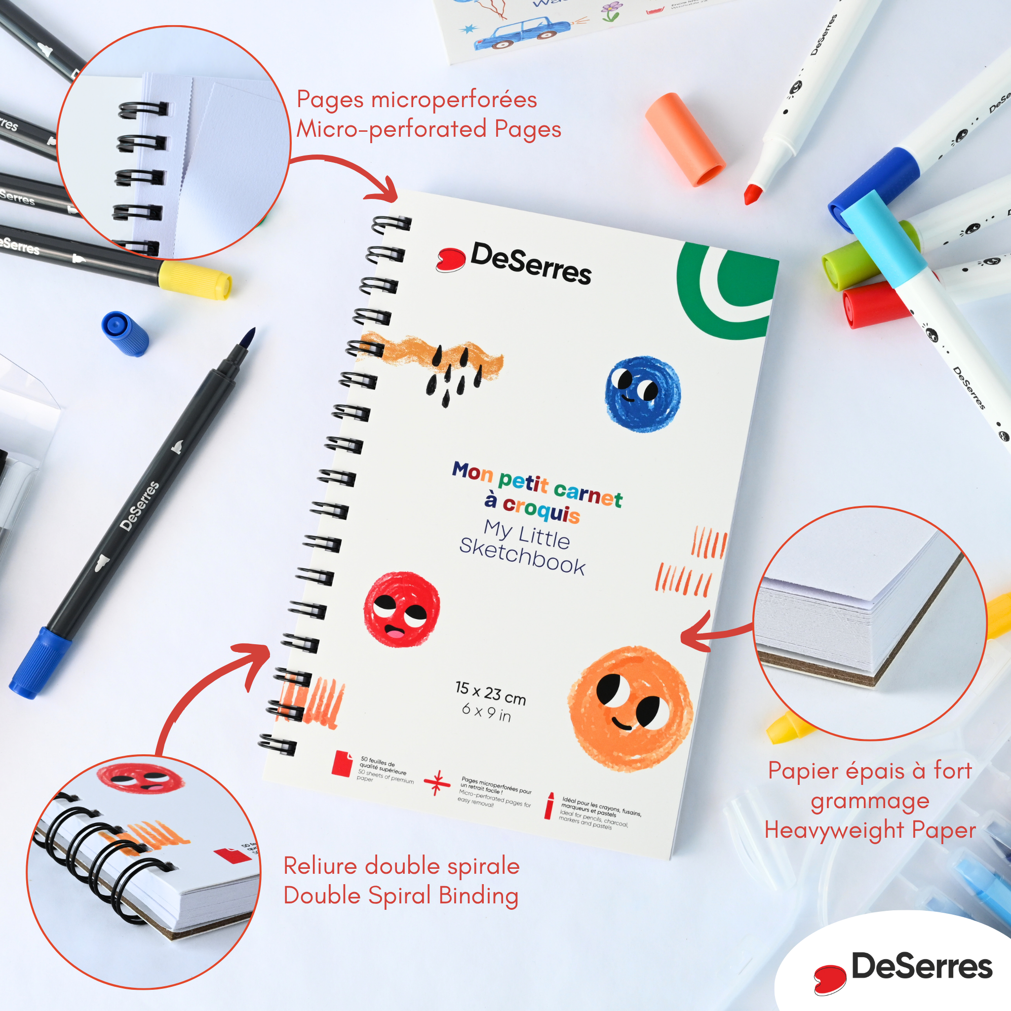 MON PETIT CARNET À CROQUIS POUR ENFANTS DESERRES