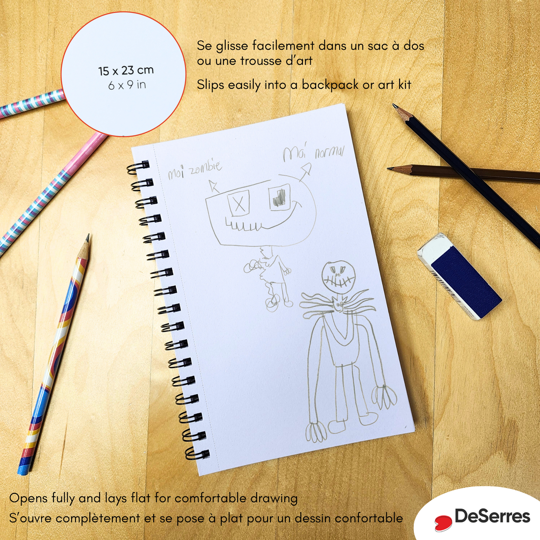 MON PETIT CARNET À CROQUIS POUR ENFANTS DESERRES